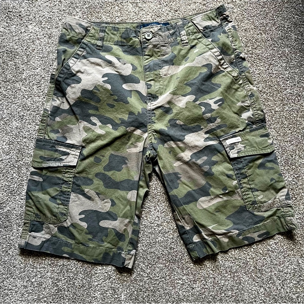 Lucky Brand Boys Camo Cargo Shorts Size Large 14/16